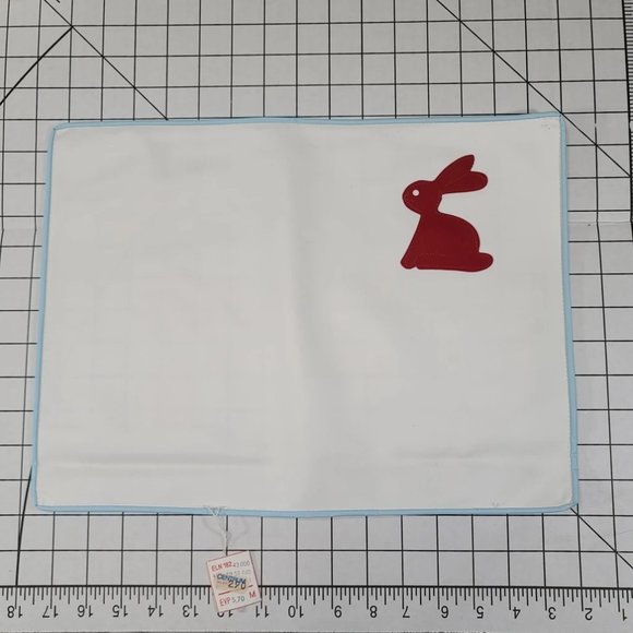 Vintage Child's Placemat from Berlin, Germany. Early 1990s - Modern Style- Bunny - Picture 1 of 6